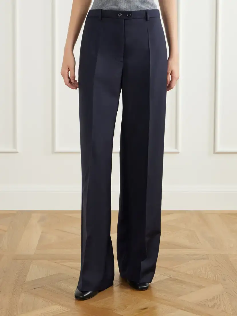 Jil Sander Wool And Mohair-blend Canvas Wide-leg Pants | Thumbnail 3