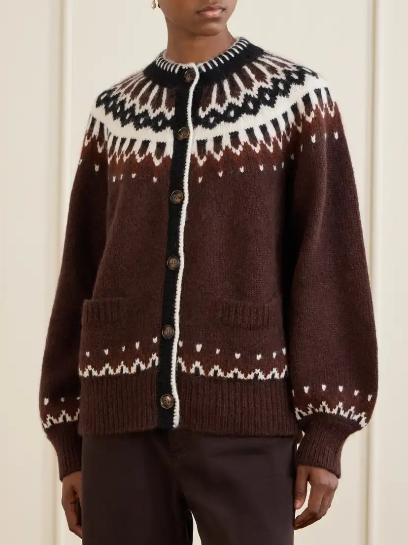 DÔEN Hue Knitted Wool-blend Cardigan | Thumbnail 3