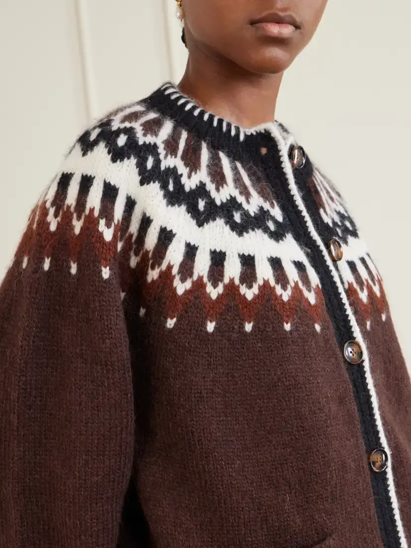 DÔEN Hue Knitted Wool-blend Cardigan | Thumbnail 5