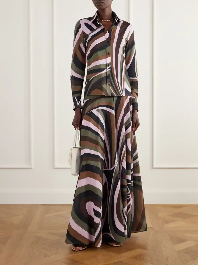 PUCCI Printed Cotton-muslin Maxi Skirt | Thumbnail 2 PUCCI Printed Cotton-muslin Maxi Skirt | Thumbnail 2