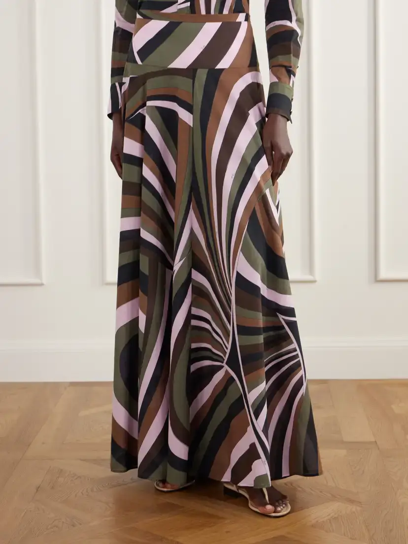 PUCCI Printed Cotton-muslin Maxi Skirt | Thumbnail 3 PUCCI Printed Cotton-muslin Maxi Skirt | Thumbnail 3