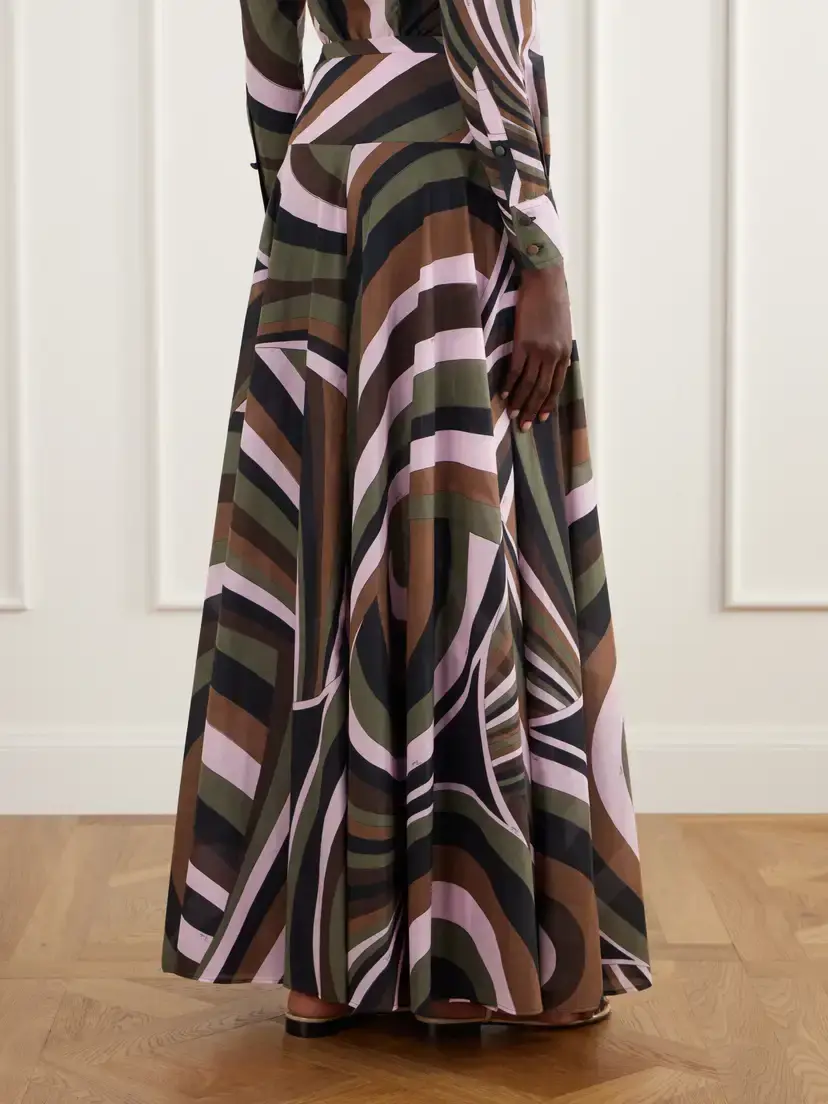 PUCCI Printed Cotton-muslin Maxi Skirt | Thumbnail 4 PUCCI Printed Cotton-muslin Maxi Skirt | Thumbnail 4
