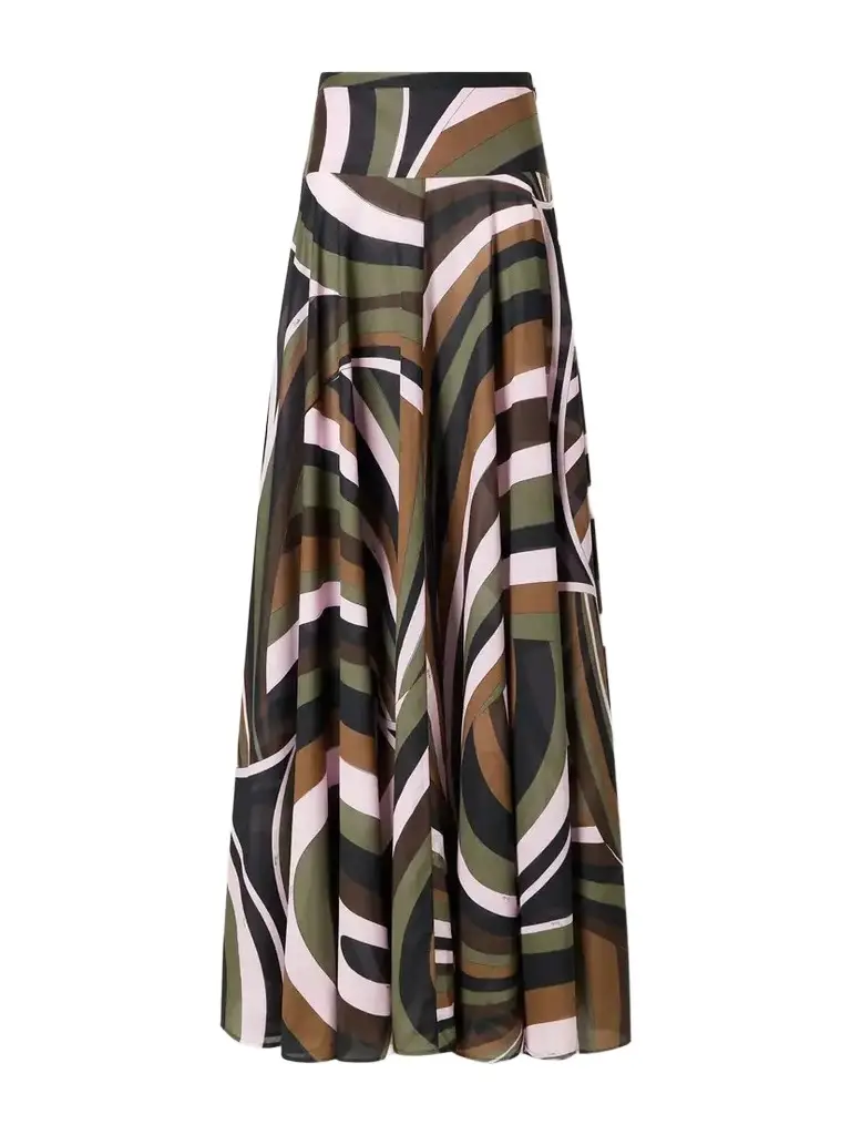 PUCCI Printed Cotton-muslin Maxi Skirt