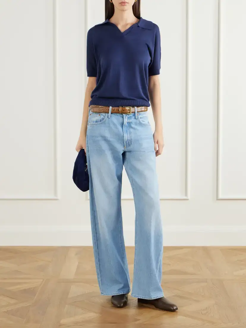 Joseph Niata Silk Polo Shirt | Thumbnail 2 Joseph Niata Silk Polo Shirt | Thumbnail 2