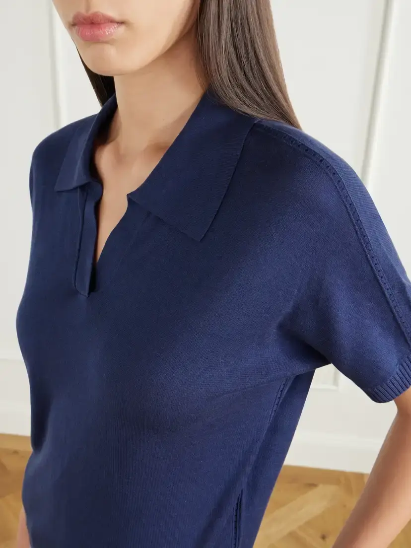 Joseph Niata Silk Polo Shirt | Thumbnail 5 Joseph Niata Silk Polo Shirt | Thumbnail 5