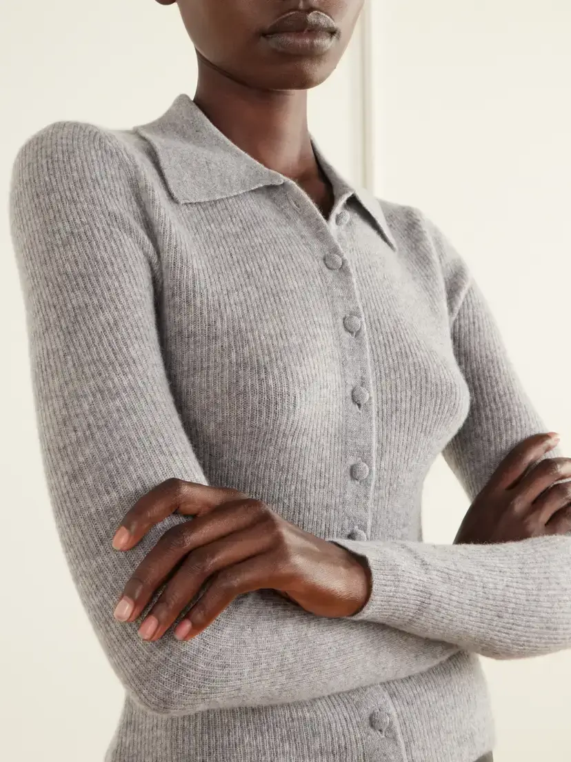 Citizens of Humanity Paloma Ribbed Cashmere And Wool-blend Cardigan | Thumbnail 4 Citizens of Humanity Paloma Ribbed Cashmere And Wool-blend Cardigan | Thumbnail 4
