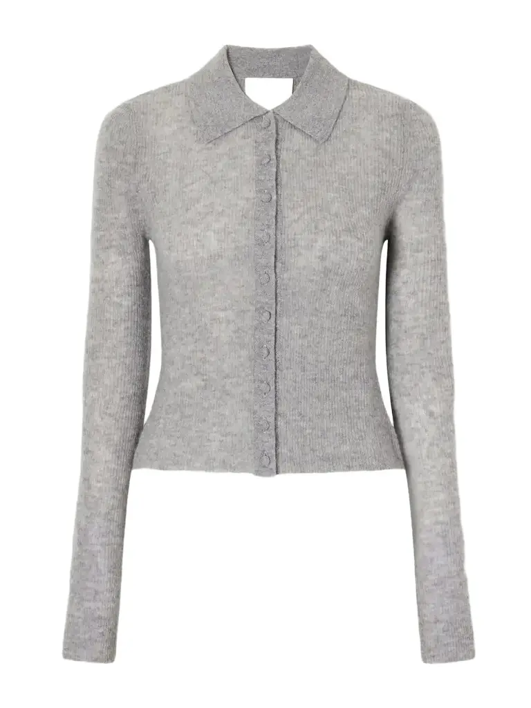 Paloma Ribbed Cashmere And Wool-blend Cardigan Paloma Ribbed Cashmere And Wool-blend Cardigan