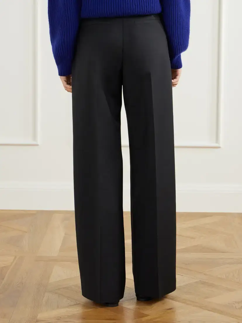 Jil Sander Wool And Mohair-blend Canvas Wide-leg Pants | Thumbnail 4 Jil Sander Wool And Mohair-blend Canvas Wide-leg Pants | Thumbnail 4