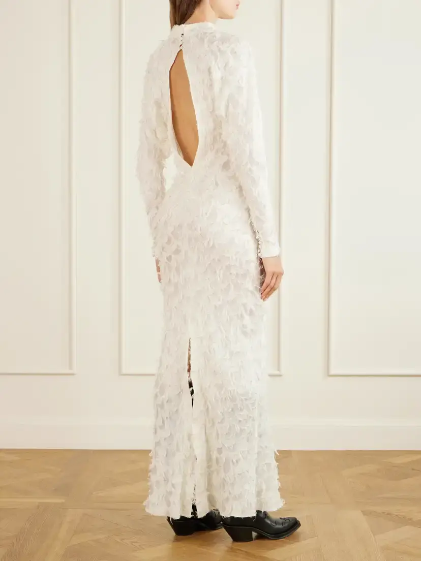 Gabriela Hearst Aberdeen Fil Coupè Silk And Wool-blend Maxi Dress | Thumbnail 4 Gabriela Hearst Aberdeen Fil Coupè Silk And Wool-blend Maxi Dress | Thumbnail 4