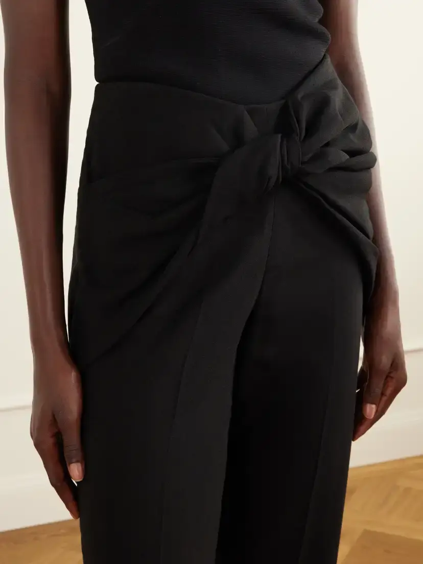 Tove Sonora Knot-detailed Crepe Straight-leg Pants | Thumbnail 5 Tove Sonora Knot-detailed Crepe Straight-leg Pants | Thumbnail 5