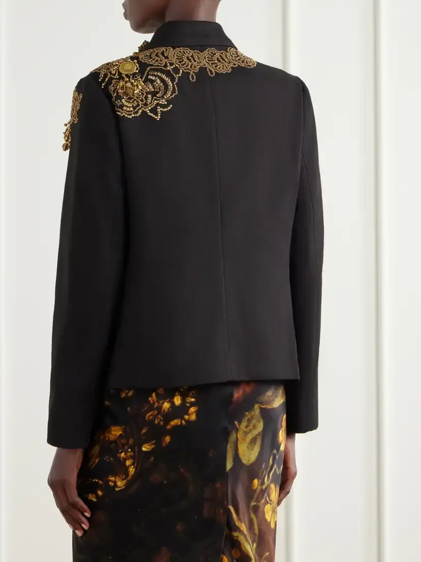 Dries Van Noten Embroidered Cotton-twill Jacket | Thumbnail 4 Dries Van Noten Embroidered Cotton-twill Jacket | Thumbnail 4