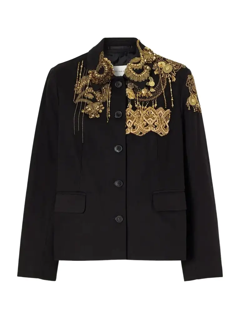 Embroidered Cotton-twill Jacket