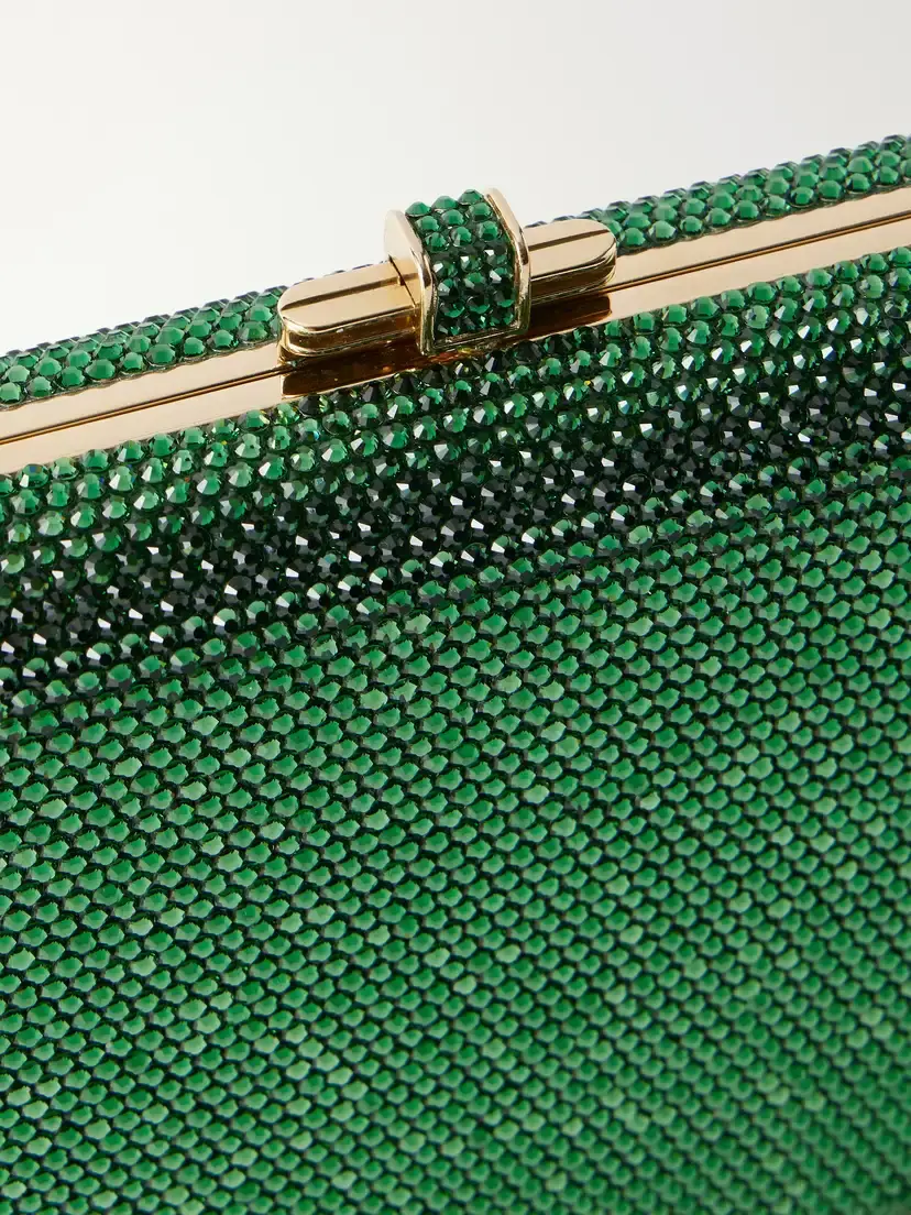 Judith Leiber Couture Slim Slide Crystal-embellished Gold-tone Clutch | Thumbnail 5 Judith Leiber Couture Slim Slide Crystal-embellished Gold-tone Clutch | Thumbnail 5