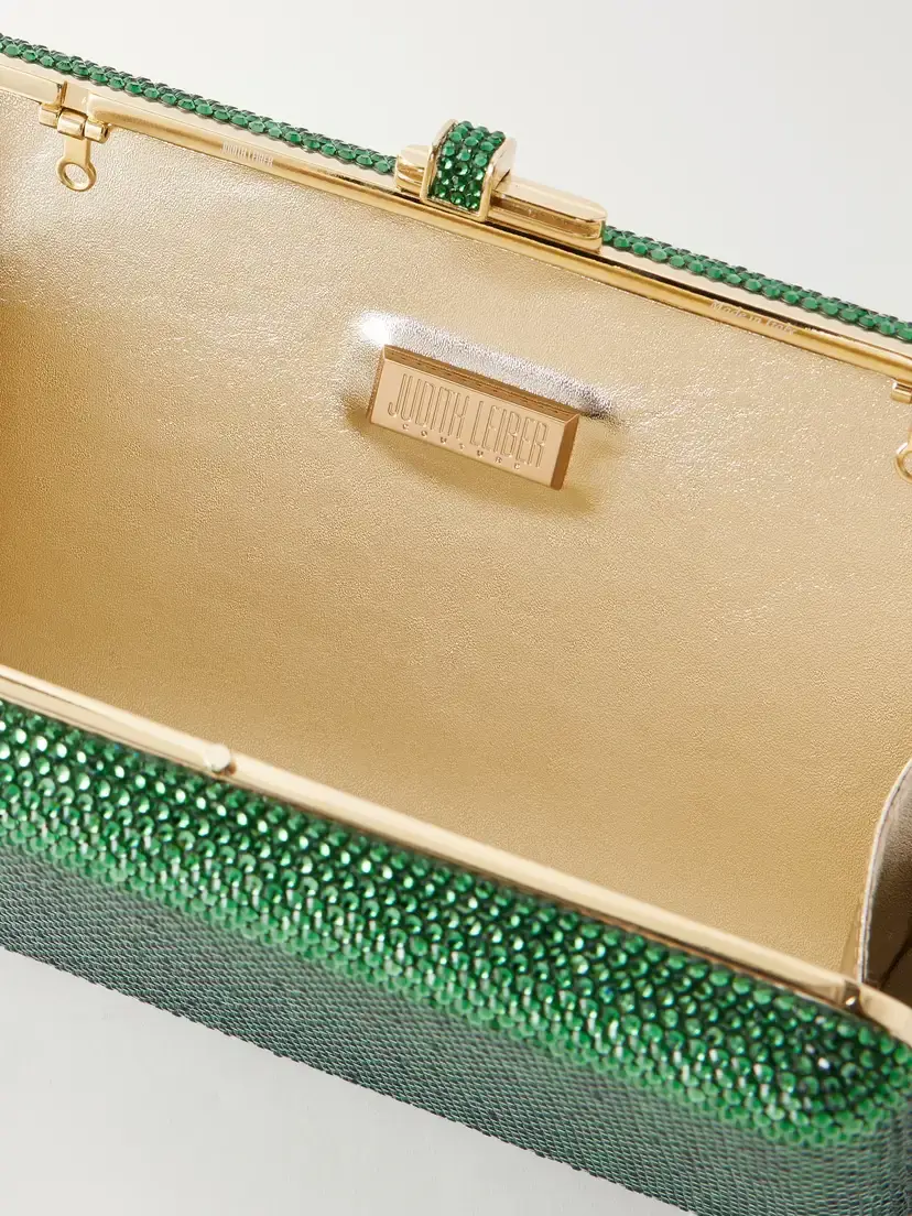 Judith Leiber Couture Slim Slide Crystal-embellished Gold-tone Clutch | Thumbnail 6 Judith Leiber Couture Slim Slide Crystal-embellished Gold-tone Clutch | Thumbnail 6