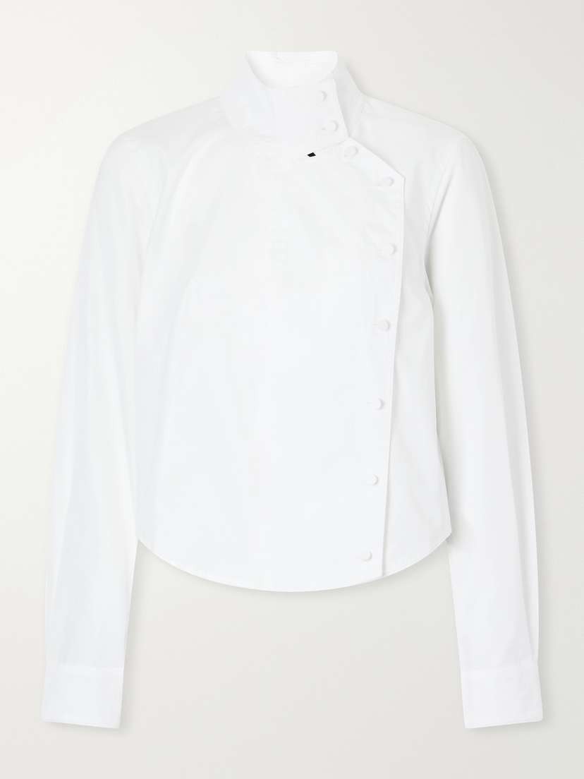 Asymmetrical Cotton-poplin Shirt Asymmetrical Cotton-poplin Shirt