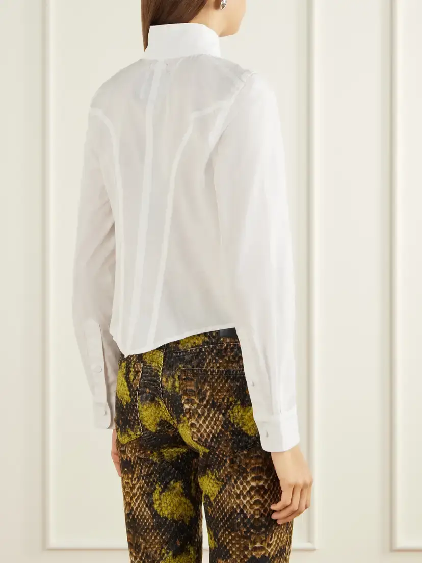 R13 Asymmetrical Cotton-poplin Shirt | Thumbnail 4