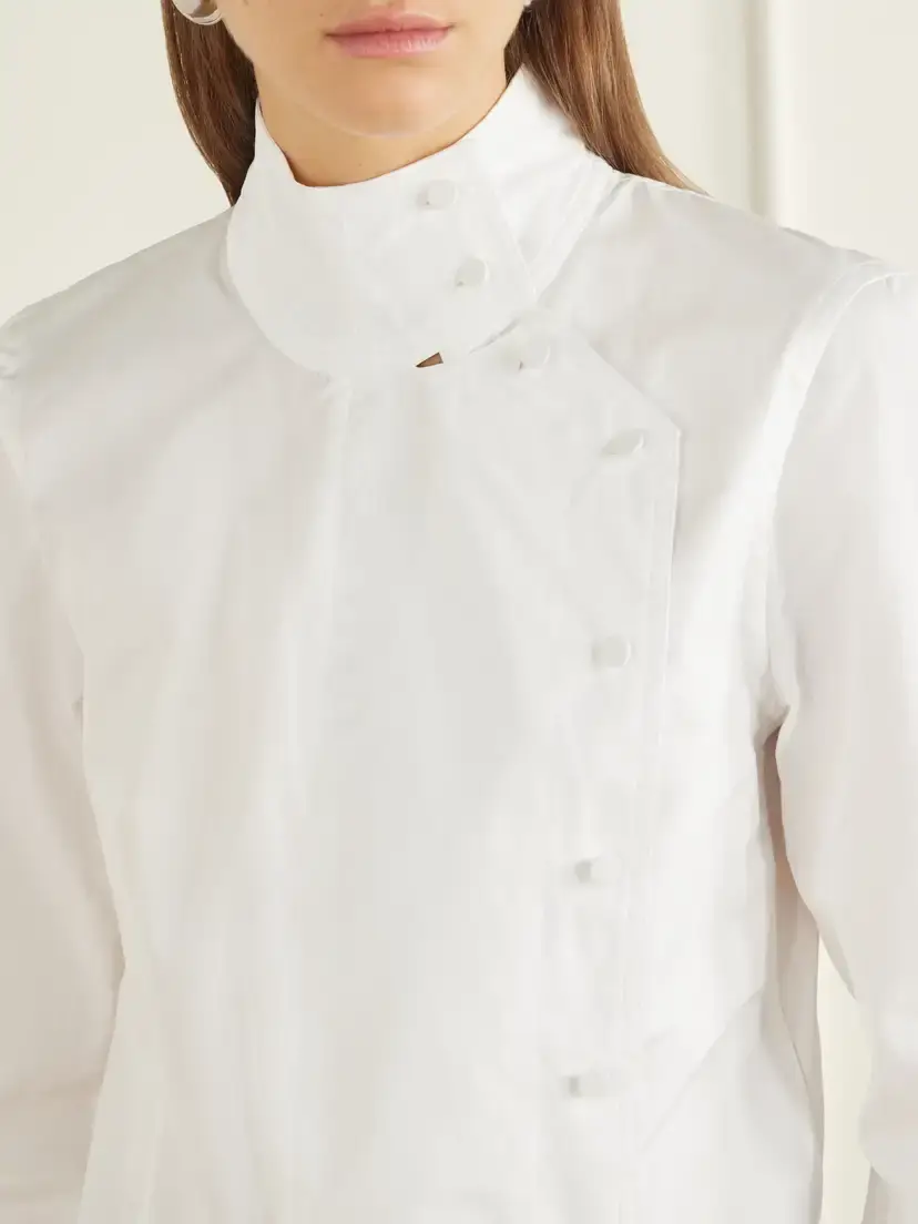 R13 Asymmetrical Cotton-poplin Shirt | Thumbnail 5