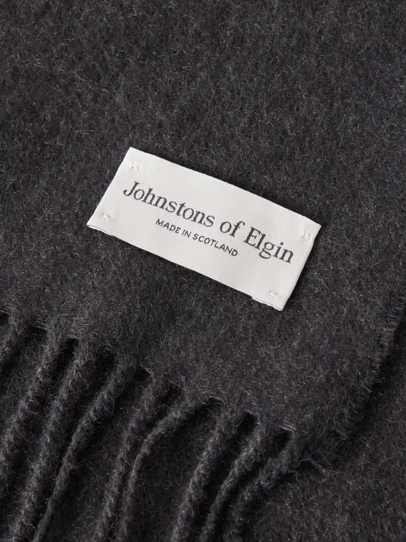 Johnstons of Elgin Fringed Cashmere Scarf | Thumbnail 4 Johnstons of Elgin Fringed Cashmere Scarf | Thumbnail 4