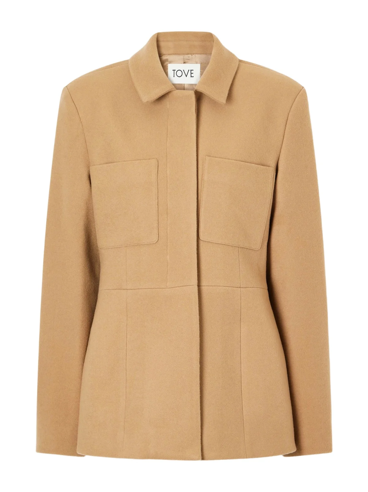 Tove Eton Paneled Wool And Cashmere-blend Felt Jacket