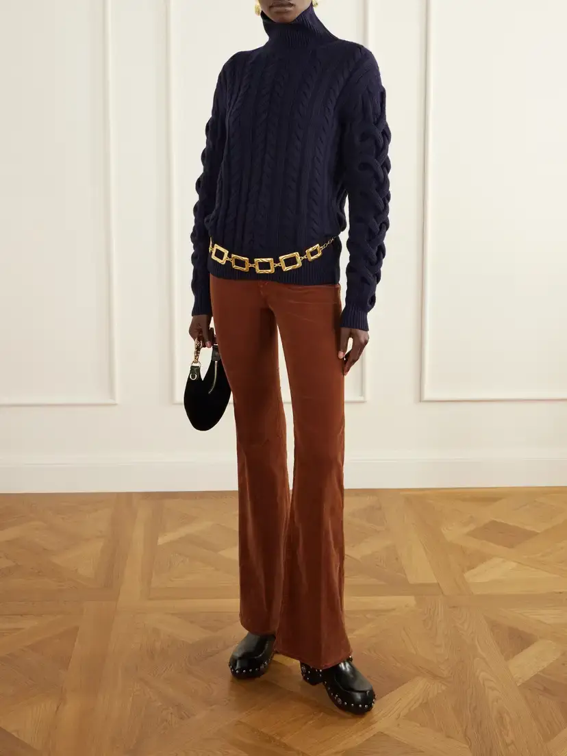 Etro Cable-knit Wool-blend Turtleneck Sweater | Thumbnail 2 Etro Cable-knit Wool-blend Turtleneck Sweater | Thumbnail 2