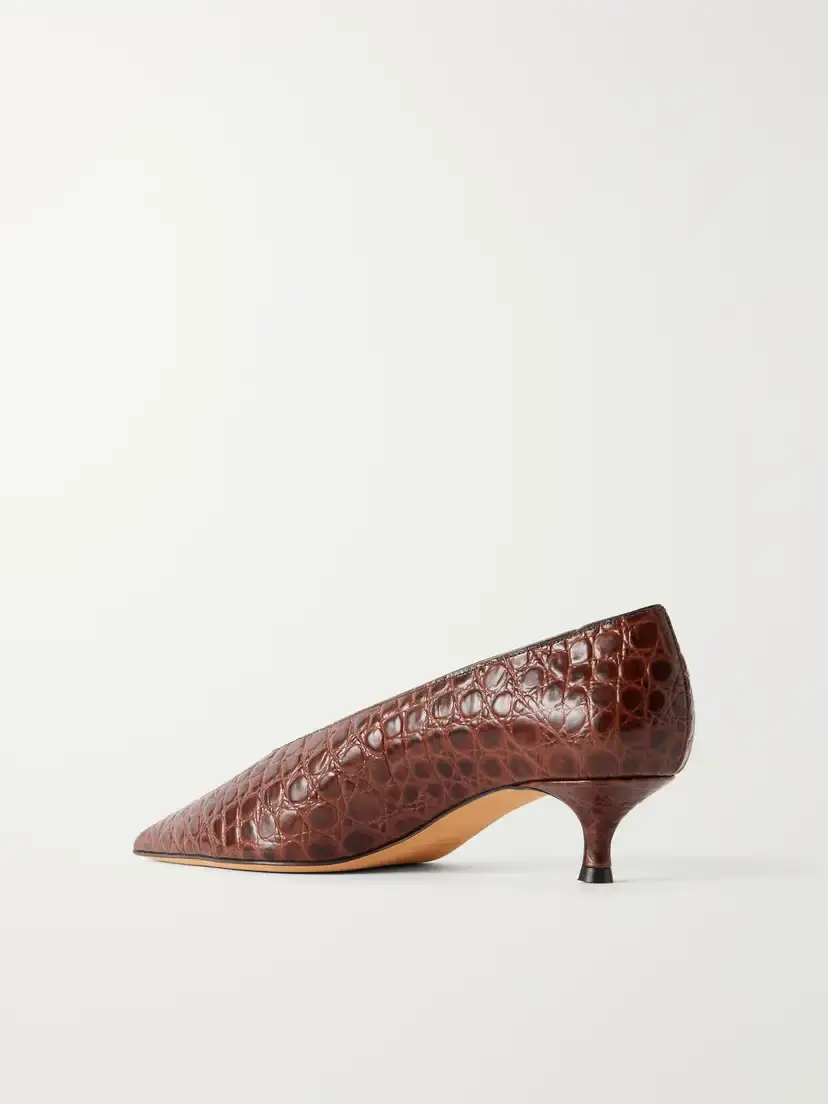 Le Monde Béryl Babouche 40 Croc-effect Leather Pumps | Thumbnail 3 Le Monde Béryl Babouche 40 Croc-effect Leather Pumps | Thumbnail 3