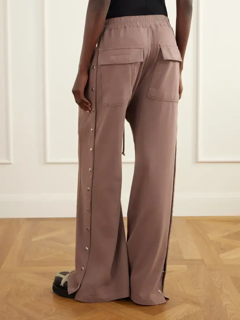 Rick Owens Drkshdw Wide Pusher Cotton-jersey Wide-leg Pants | Thumbnail 4 Rick Owens Drkshdw Wide Pusher Cotton-jersey Wide-leg Pants | Thumbnail 4