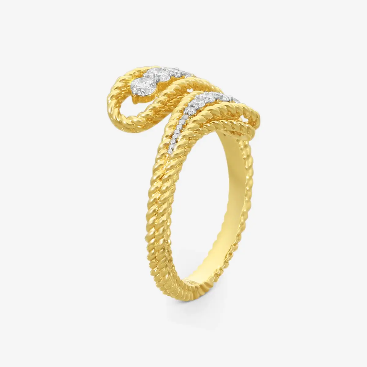 Roberto Coin Roberto Coin Byzantine Barocco 18K Yellow Gold Diamond Ring Sz. 6.5 by The Solist | Thumbnail 2