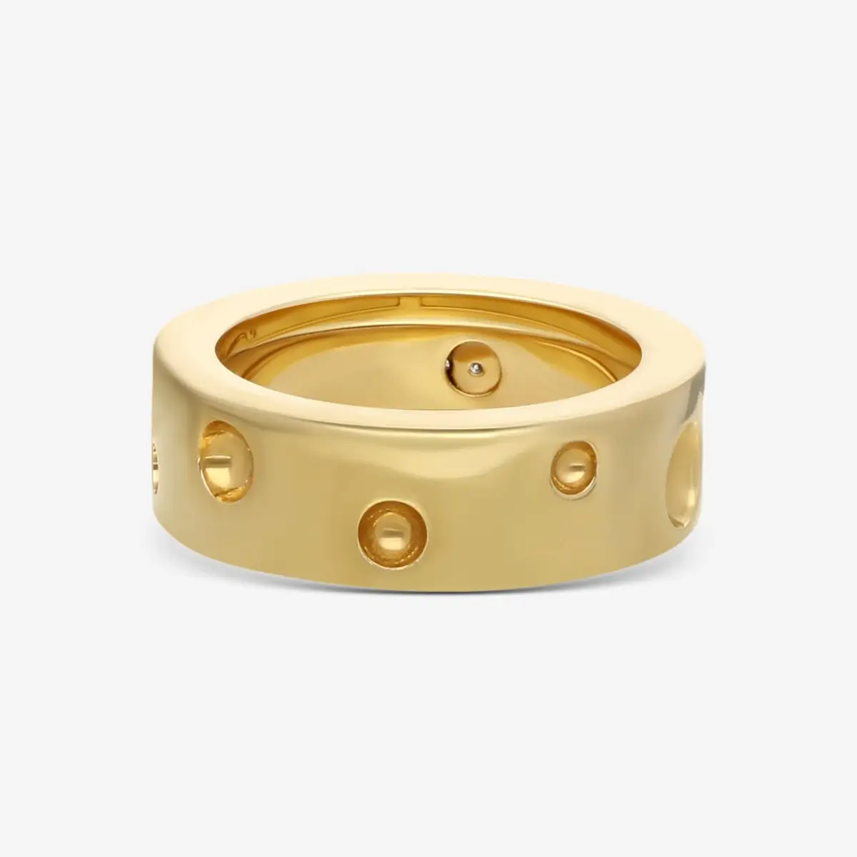 Roberto Coin Roberto Coin Pois Moi Luna 18K Yellow Gold Diamond Band Ring Sz. 6.5 by The Solist | Thumbnail 3