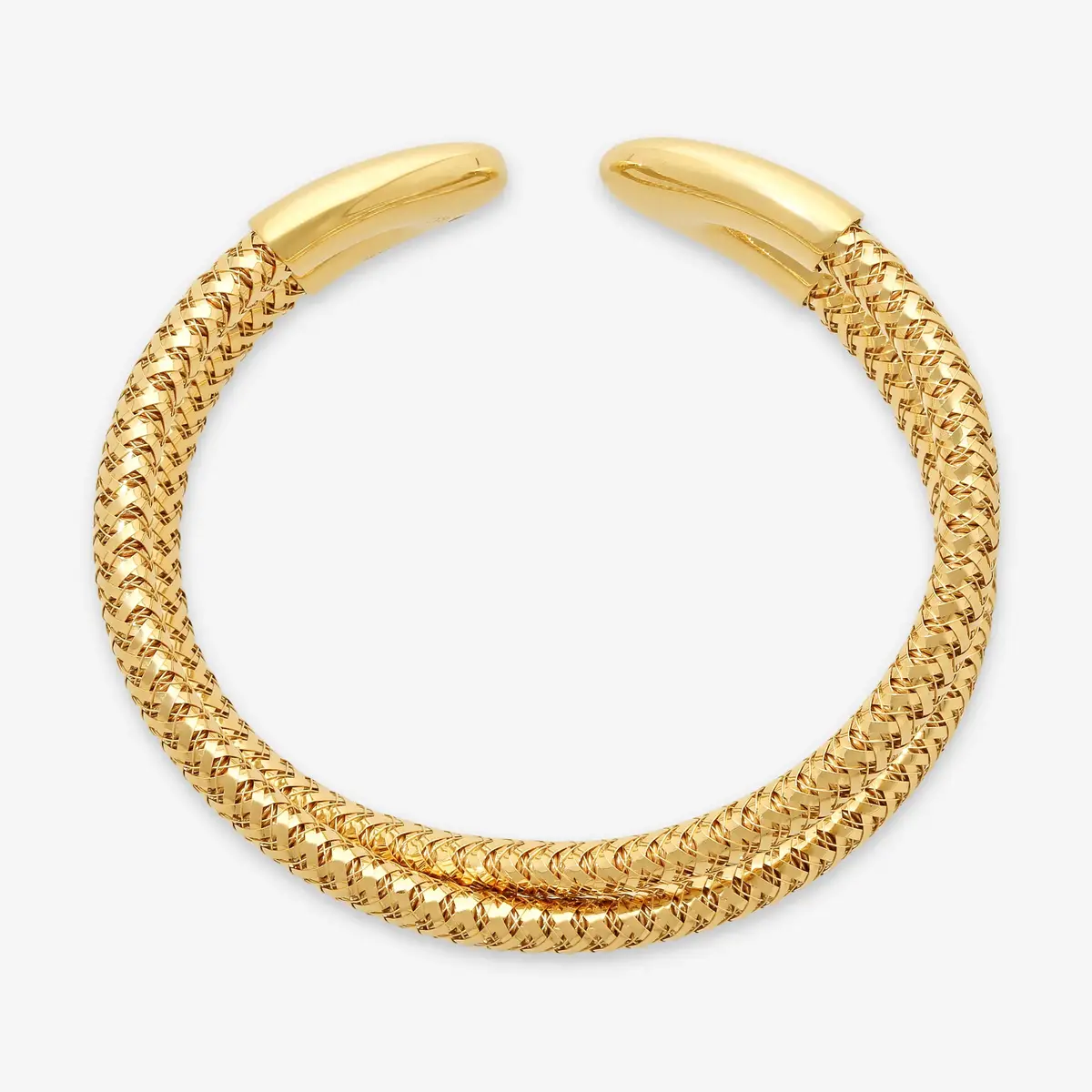 Roberto Coin Roberto Coin Primavera Crisscross 18K Yellow Gold Cuff Bracelet by The Solist | Thumbnail 2