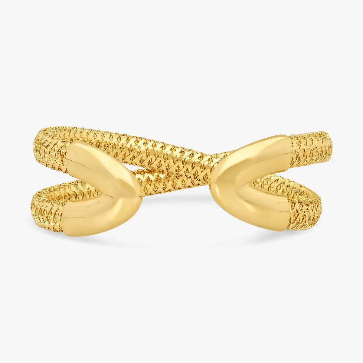 Roberto Coin Roberto Coin Primavera Crisscross 18K Yellow Gold Cuff Bracelet by The Solist | Thumbnail 3