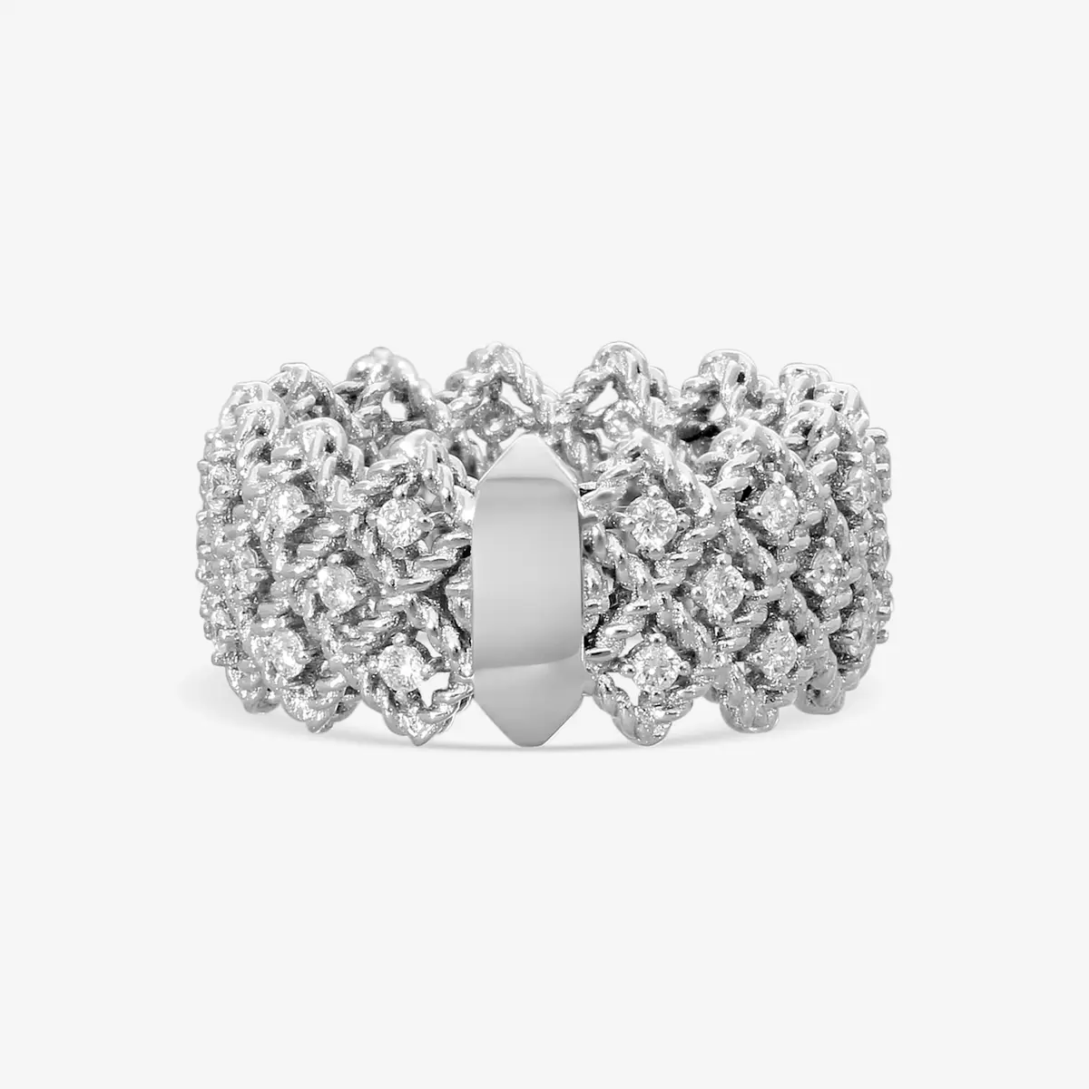 Roberto Coin Roberto Coin Roman Barocco 18K White Gold Diamond Ring Sz. 6.5 by The Solist | Thumbnail 3