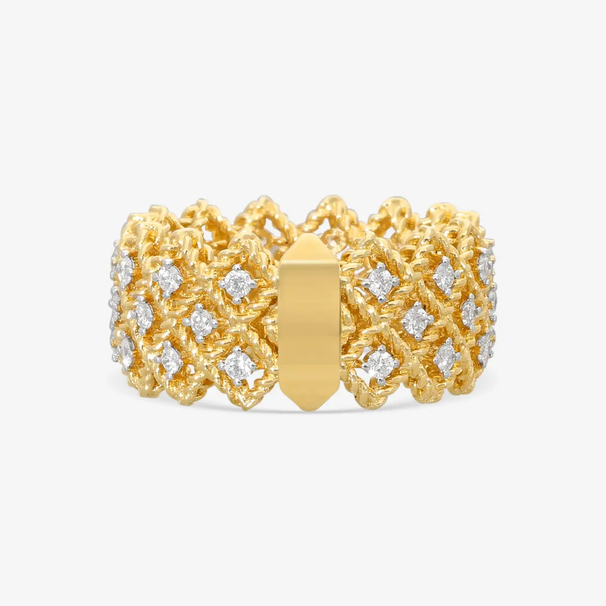 Roberto Coin Roberto Coin Roman Barocco 18K Yellow Gold Diamond Ring Sz. 6.5 by The Solist | Thumbnail 3
