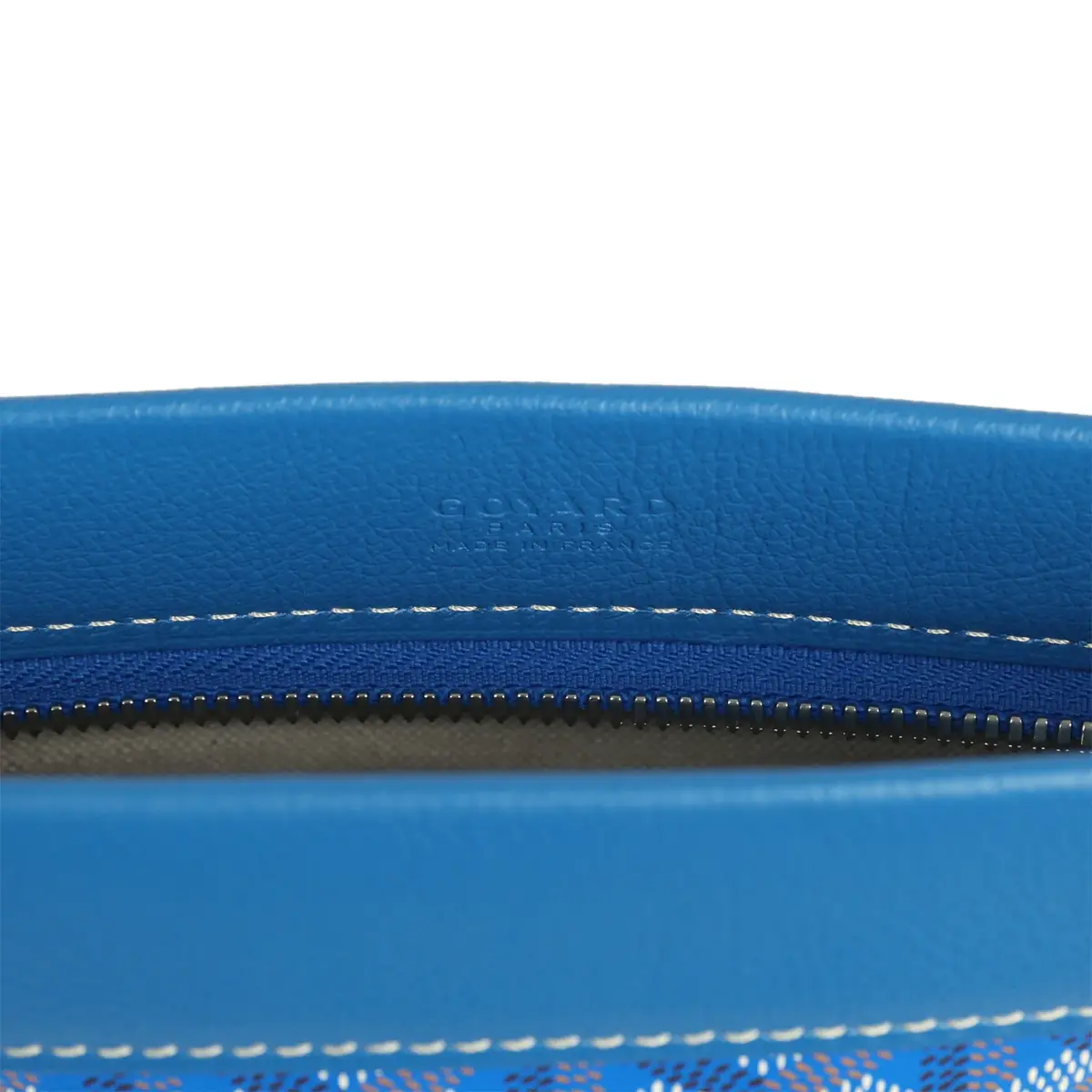 goyard Goyard Goyardine Canvas Sky Blue Conti Pouch Palladium Hardware | Thumbnail 10 goyard Goyard Goyardine Canvas Sky Blue Conti Pouch Palladium Hardware | Thumbnail 10