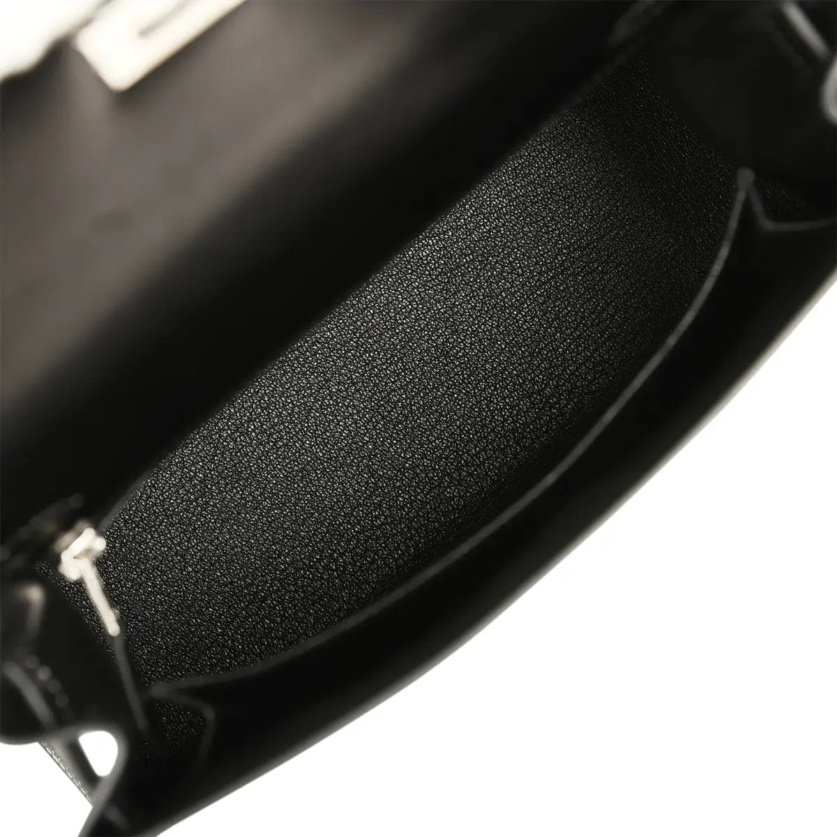 HERMÈS Hermes Kelly Sellier 25 Black Box Palladium Hardware | Thumbnail 8