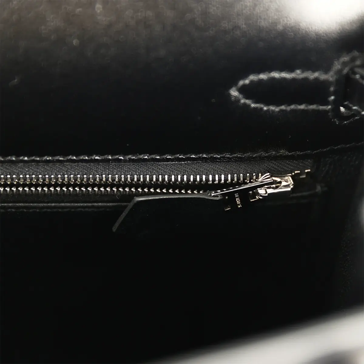 HERMÈS Hermes Kelly Sellier 25 Black Box Palladium Hardware | Thumbnail 9
