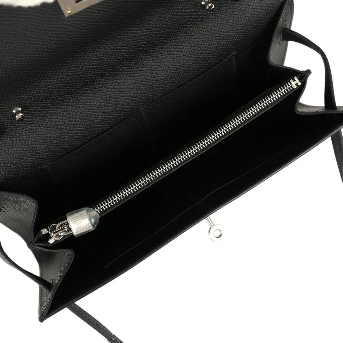 HERMÈS Hermes Kelly Wallet To Go Black Epsom Palladium Hardware | Thumbnail 9 HERMÈS Hermes Kelly Wallet To Go Black Epsom Palladium Hardware | Thumbnail 9