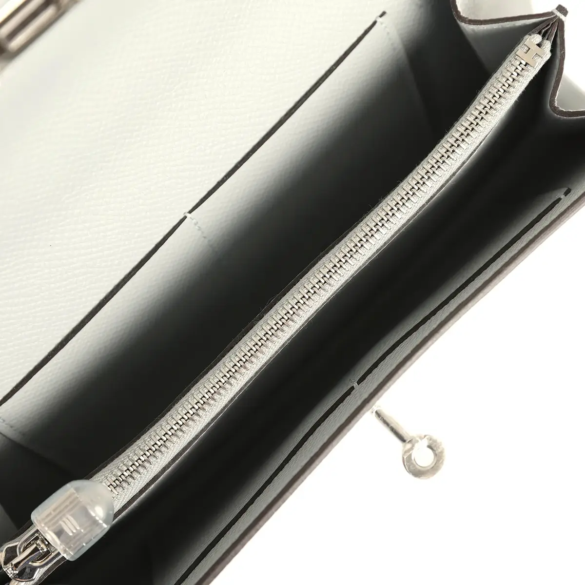 HERMÈS Hermes Kelly Wallet To Go Bleu Glacier Epsom Palladium Hardware | Thumbnail 8 HERMÈS Hermes Kelly Wallet To Go Bleu Glacier Epsom Palladium Hardware | Thumbnail 8