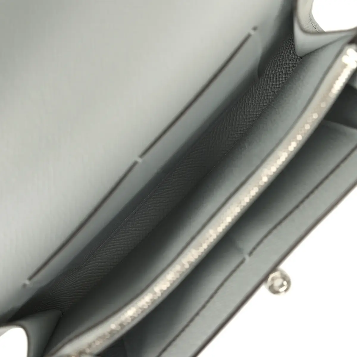 HERMÈS Hermes Kelly Wallet To Go Bleu Glacier Epsom Palladium Hardware | Thumbnail 10 HERMÈS Hermes Kelly Wallet To Go Bleu Glacier Epsom Palladium Hardware | Thumbnail 10