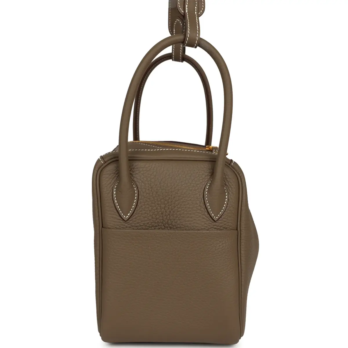 HERMÈS Hermes Lindy 26 Etoupe Clemence Gold Hardware | Thumbnail 3