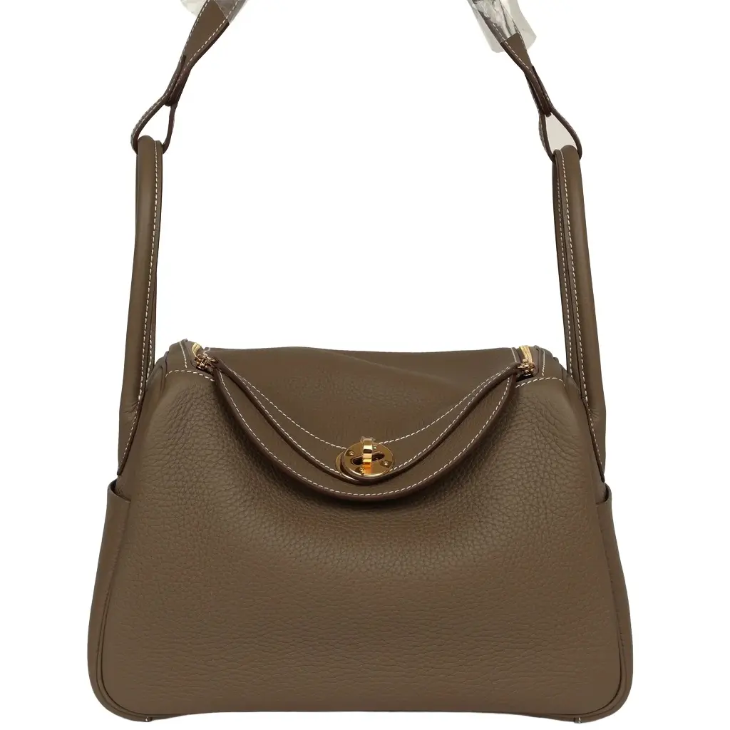 Hermes Lindy 26 Etoupe Clemence Gold Hardware Hermes Lindy 26 Etoupe Clemence Gold Hardware
