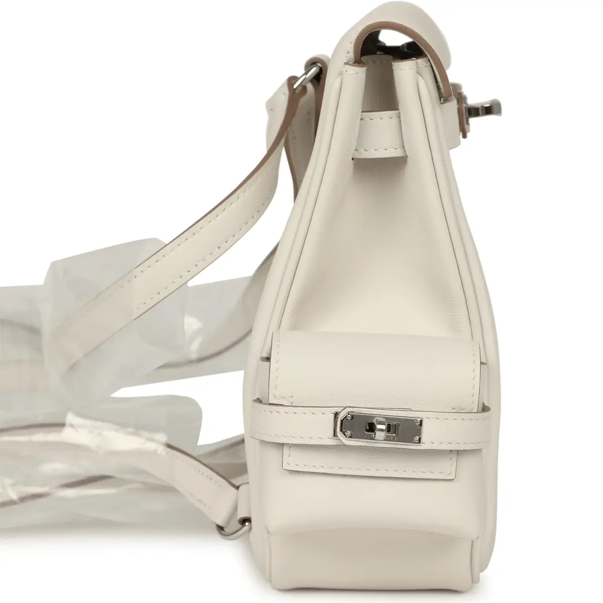 HERMÈS Hermes Mini Kelly Jump Backpack Gris Pale Swift Palladium Hardware | Thumbnail 3 HERMÈS Hermes Mini Kelly Jump Backpack Gris Pale Swift Palladium Hardware | Thumbnail 3