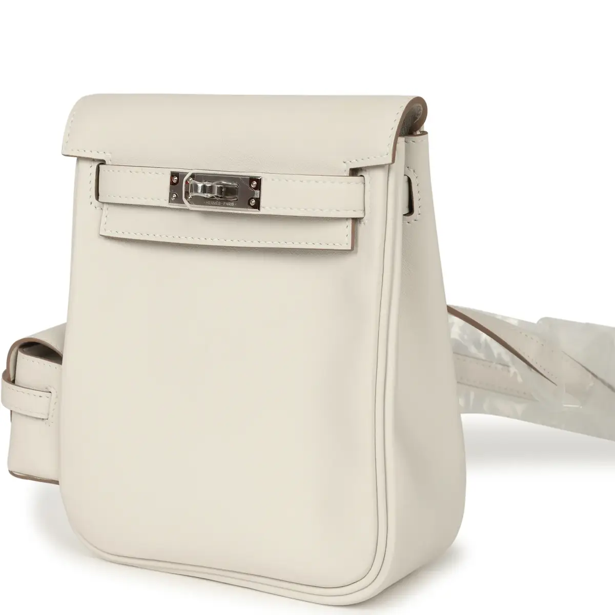 HERMÈS Hermes Mini Kelly Jump Backpack Gris Pale Swift Palladium Hardware | Thumbnail 6 HERMÈS Hermes Mini Kelly Jump Backpack Gris Pale Swift Palladium Hardware | Thumbnail 6