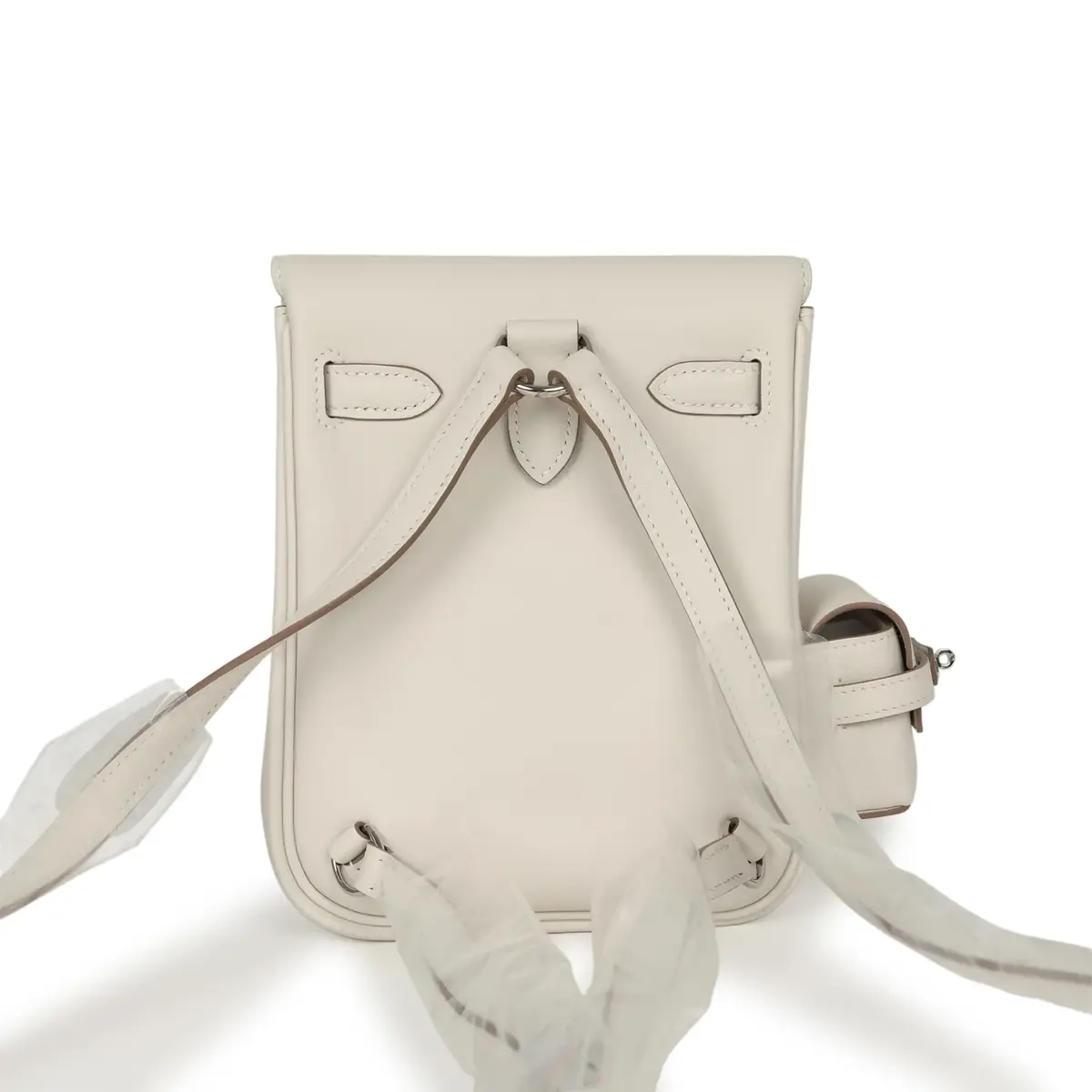 HERMÈS Hermes Mini Kelly Jump Backpack Gris Pale Swift Palladium Hardware | Thumbnail 7 HERMÈS Hermes Mini Kelly Jump Backpack Gris Pale Swift Palladium Hardware | Thumbnail 7