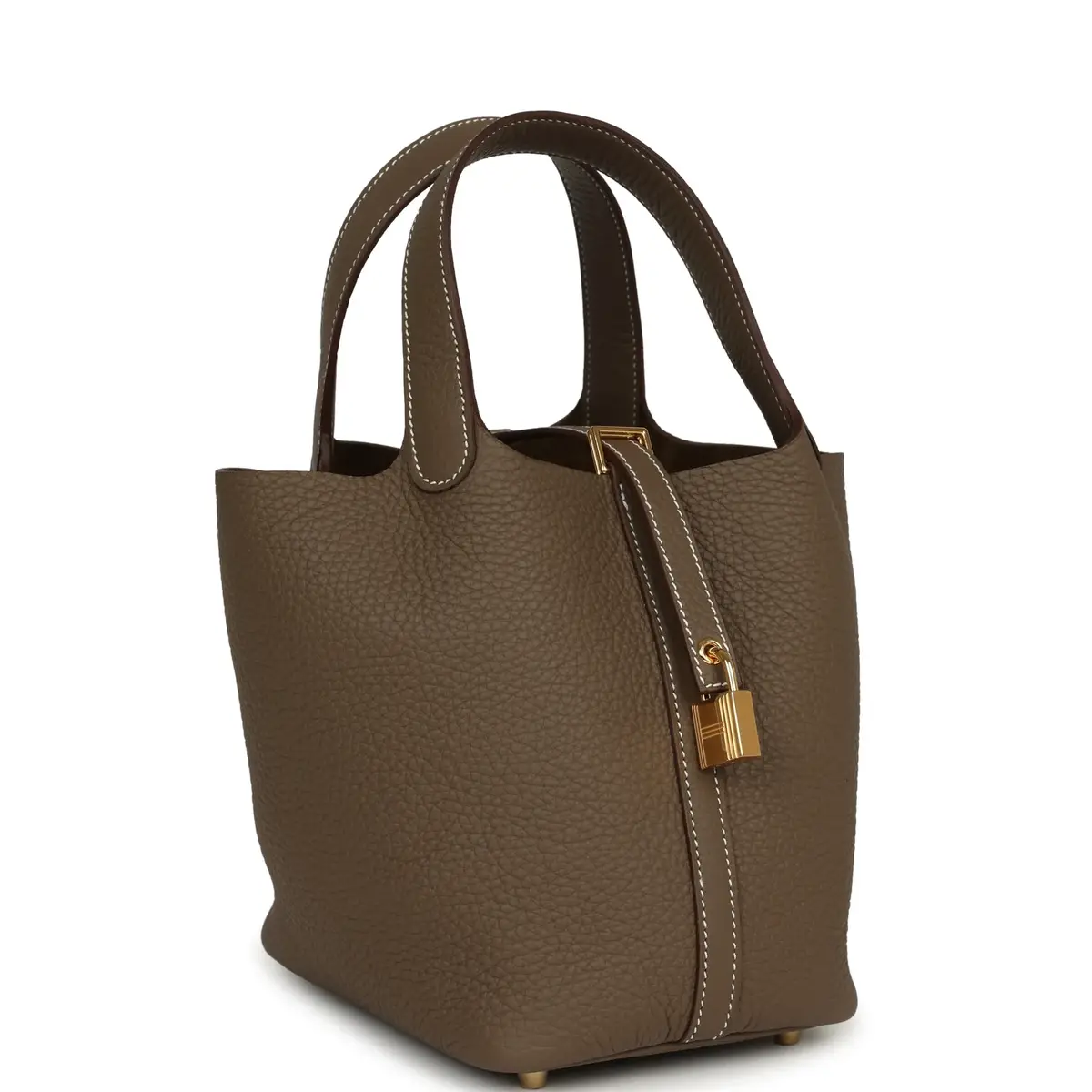 HERMÈS Hermes Picotin Lock 18 Etoupe Clemence Gold Hardware | Thumbnail 2