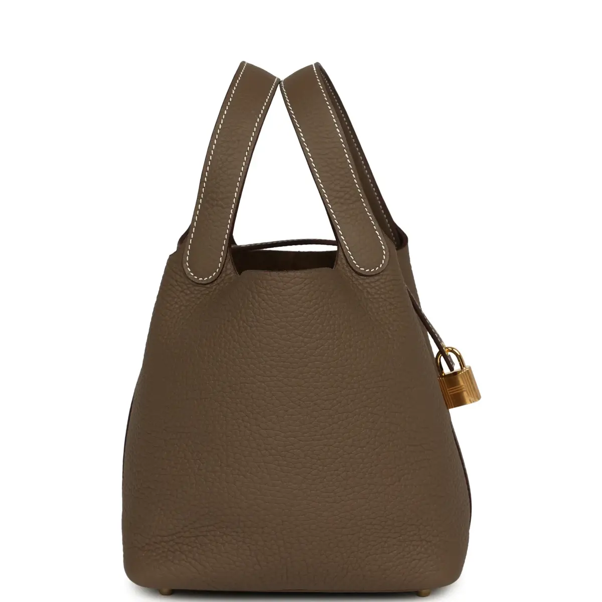 HERMÈS Hermes Picotin Lock 18 Etoupe Clemence Gold Hardware | Thumbnail 3