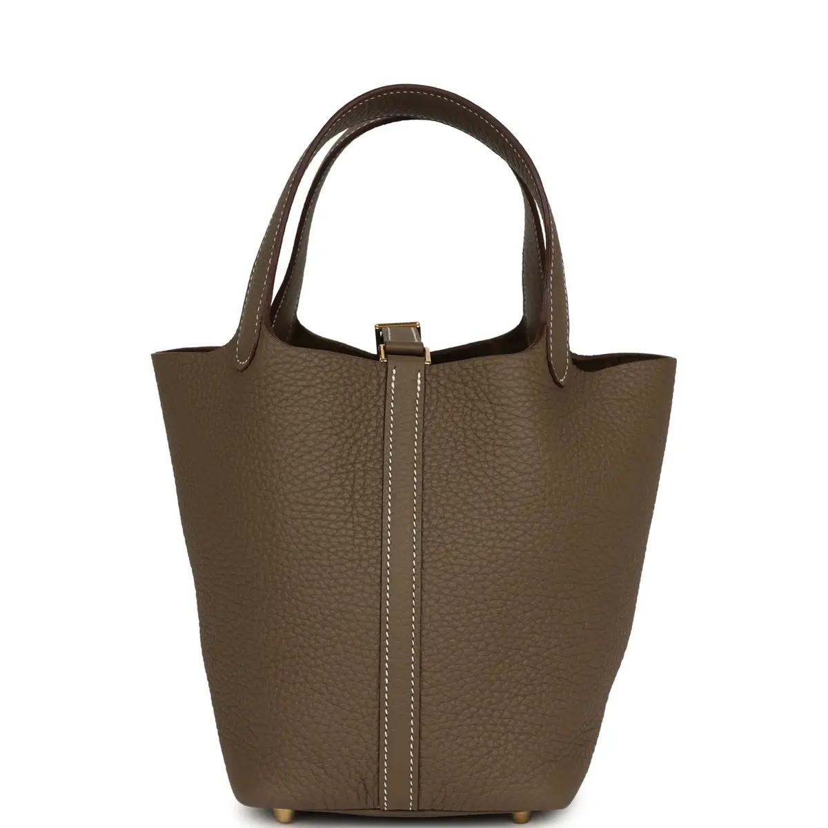 HERMÈS Hermes Picotin Lock 18 Etoupe Clemence Gold Hardware | Thumbnail 4