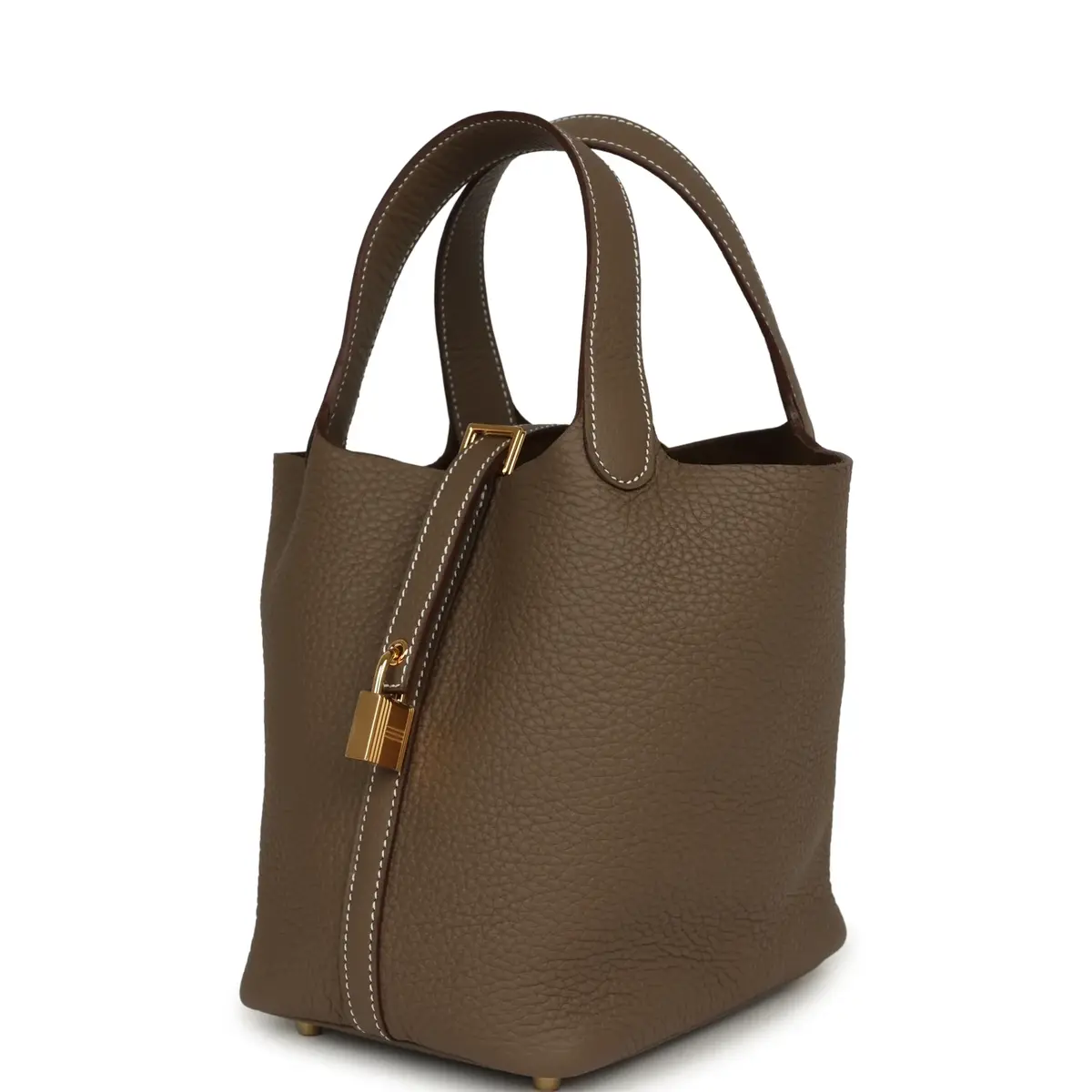 HERMÈS Hermes Picotin Lock 18 Etoupe Clemence Gold Hardware | Thumbnail 5