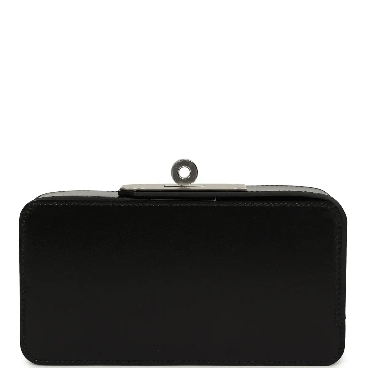 HERMÈS Hermes Sanglons Clutch Black Box Palladium Hardware