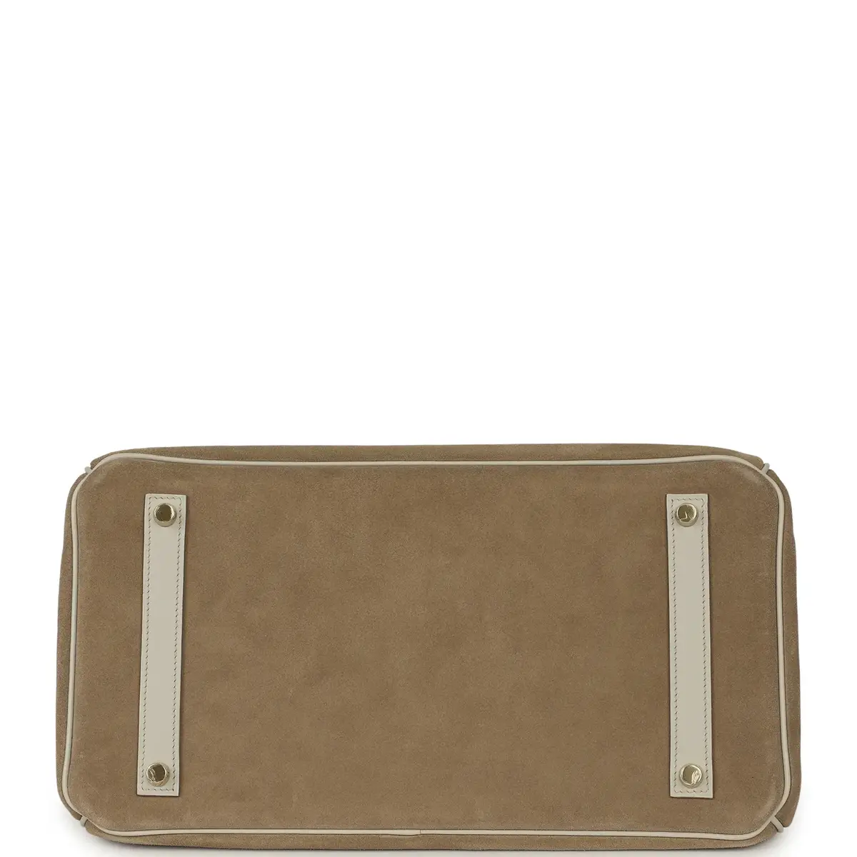 HERMÈS Pre-owned Hermes Birkin 35 Gris Caillou Grizzly, Gris Pale Evercolor Permabrass Hardware | Thumbnail 6