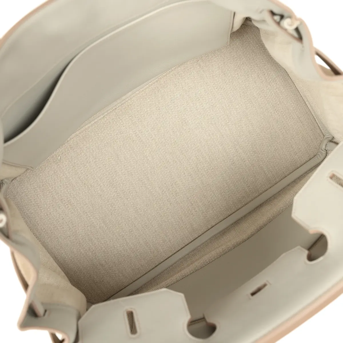 HERMÈS Pre-owned Hermes Birkin 35 Gris Caillou Grizzly, Gris Pale Evercolor Permabrass Hardware | Thumbnail 8